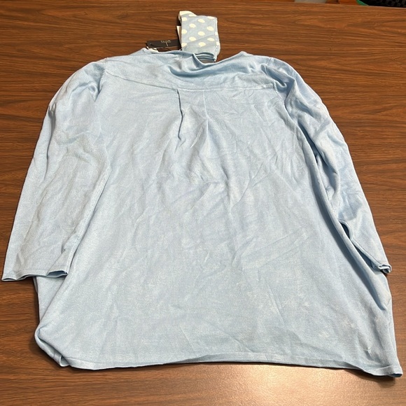 T Tahari Woman Light Blue Sweater & Sock Set, Size 1X, Ultra Soft, Gift Bundle - Picture 8 of 8